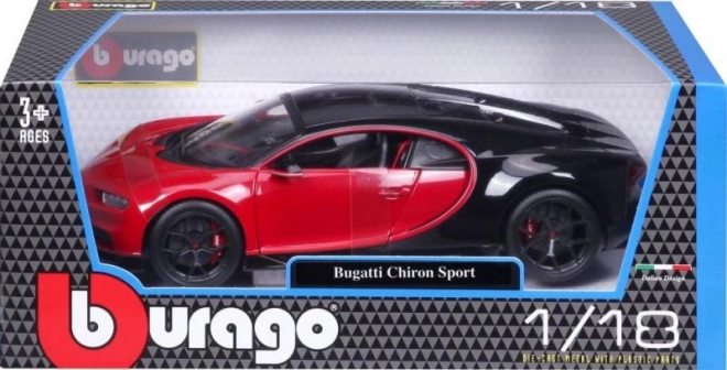 Bburago 1:18 Plus Bugatti Chiron Sport PLUS Crvena