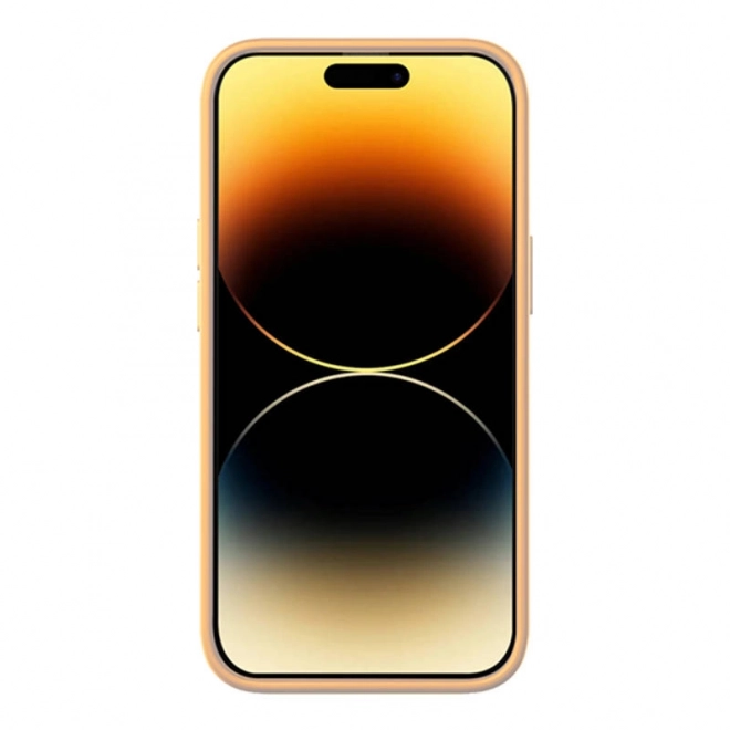 Baseus Liquid Silica Gel futrola za iPhone 14 žuta s kaljenim staklom i kompletom za čišćenje – 14 Pro Max