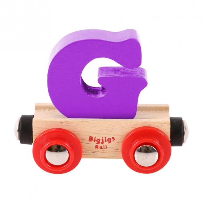 Bigjigs Rail drveni vagon - slovo G