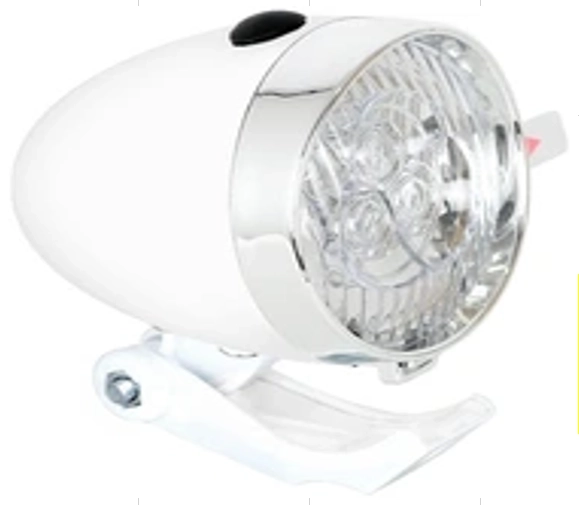 Prednje retro kromirano biciklističko svjetlo s LED