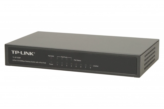 PoE Switch 8 portova 10/100M Desktop