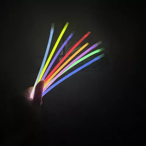 Fluorescentne narukvice i štapići 100 kom s konektorima