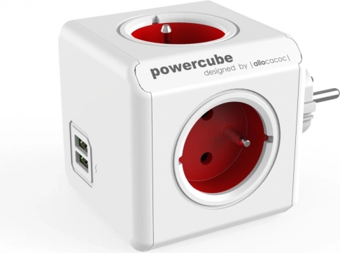 Razdjelnik utičnica PowerCube Original USB crveni