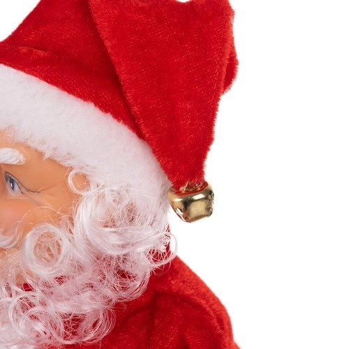 Figura Djed Božićnjak koja svira i pjeva 30 cm
