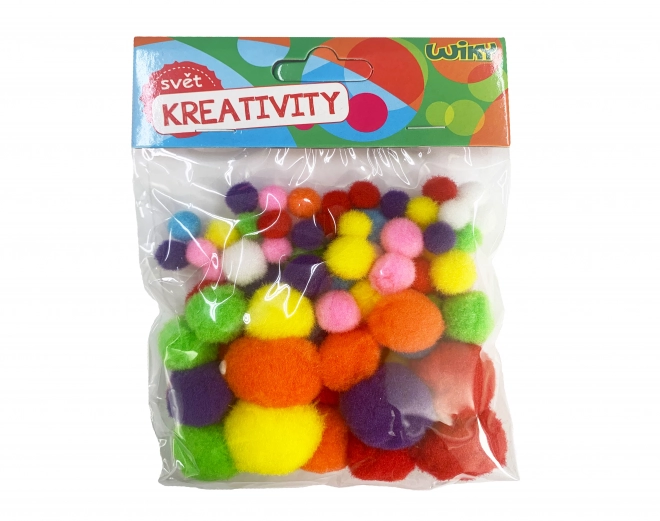 Pom pom mix veličina, 80 kom
