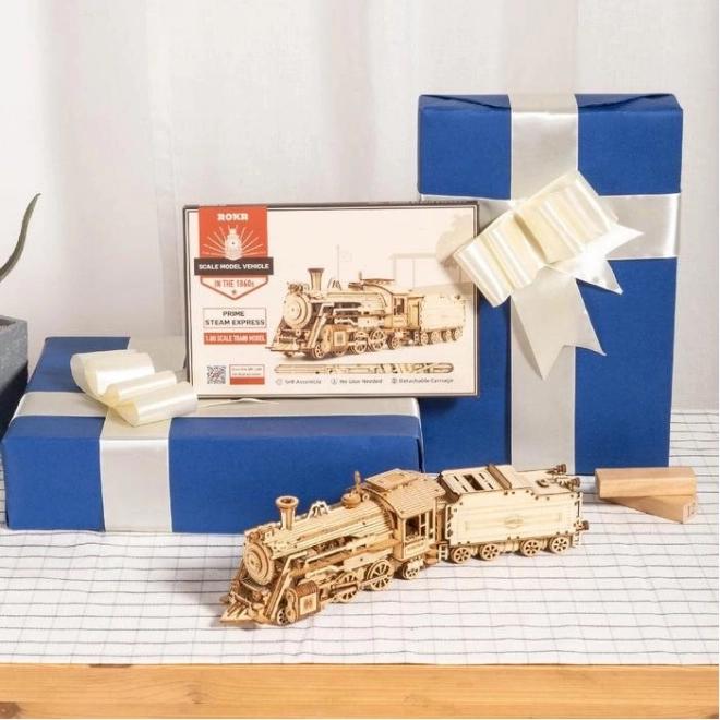 Lokomotiva - Parni Express - 3D drvene puzzle