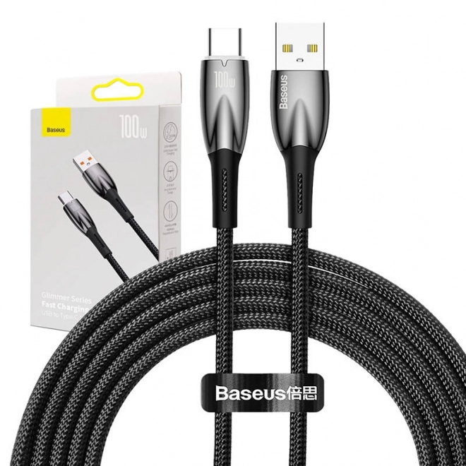 USB-C Kabel Baseus Glimmer 100 W, 2m crni
