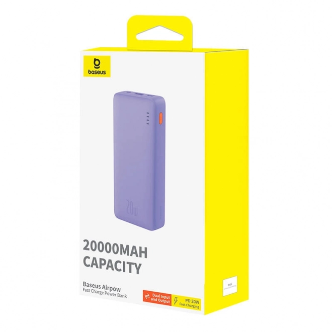 Baseus Airpow 20000mAh 20W powerbank (ljubičasta)
