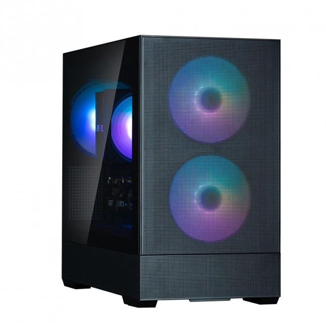 Ormar P30 Air mATX Mini Tower s ARGB ventilatorima crna