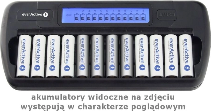 Procesorski punjač EverActive za 12 AA/AAA akumulatora