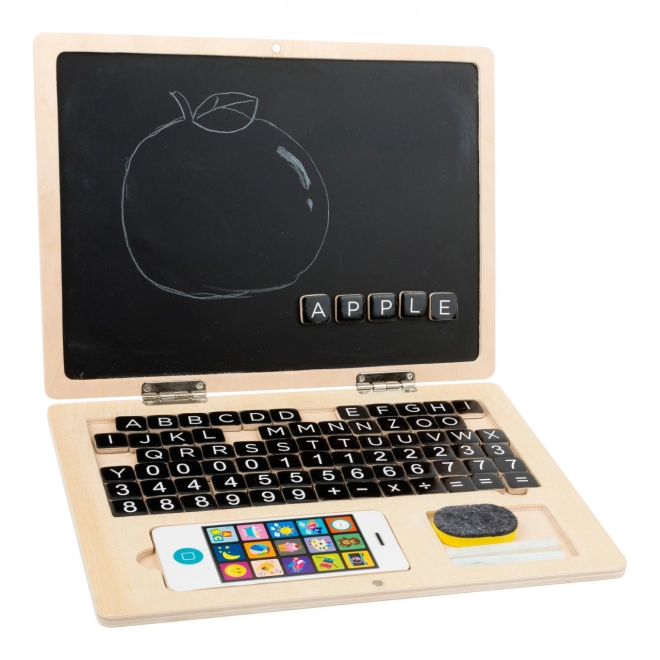 Magnetski drveni laptop Small Foot