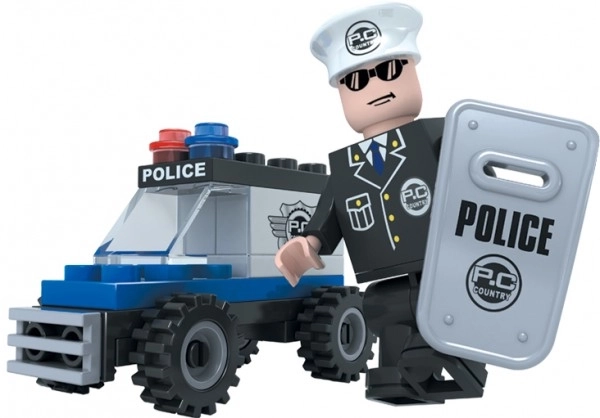 Građevinski set Dromader - policijski auto 33 kom