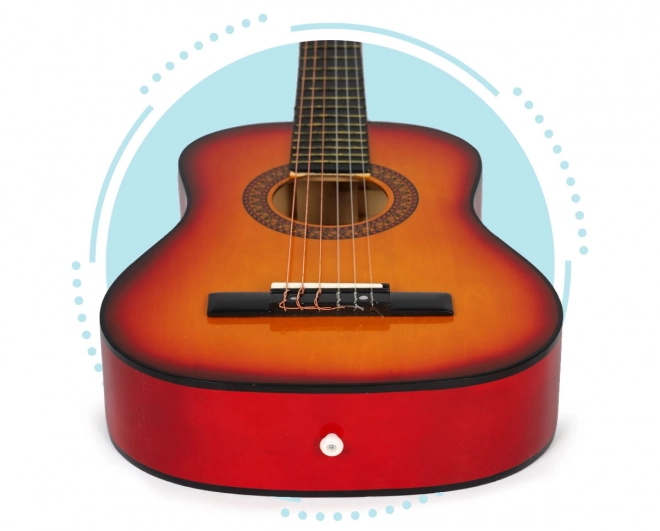 Dječja gitara, velika, klasična, drvena, 6 struna, ECOTOYS