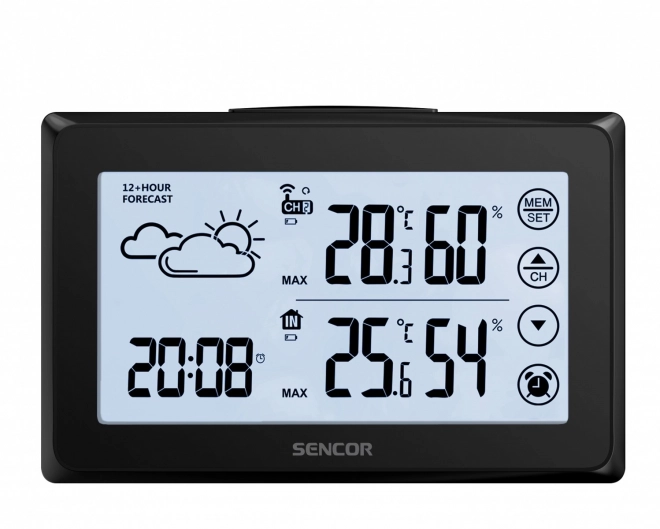 Digitalna meteorološka stanica s zaslonom osjetljivim na dodir i senzorom