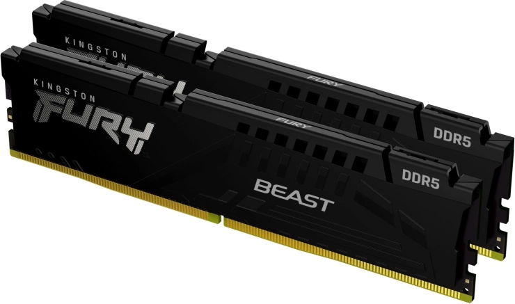 Memorija Kingston Fury Beast DDR5 64GB (2x32GB) 6000MHz CL30 EXPO crna