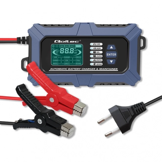 Inteligentni mikroprocesorski punjač s testerom baterija i funkcijom popravka 12V | 6A | LCD | Punjač baterija AGM LiFePO4 GEL