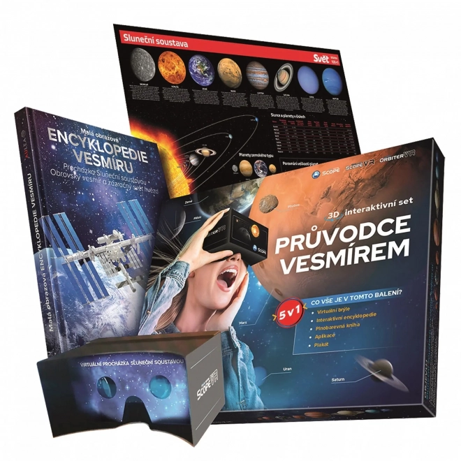 Vodič svemirom 5u1 interaktivni set 3D u kutiji 33x26x6cm