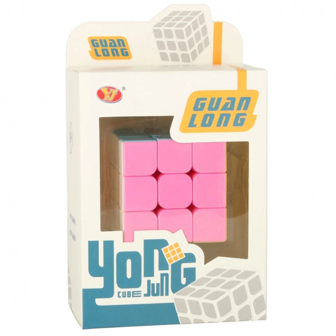 Puzzle kocka 3 x 3 neon
