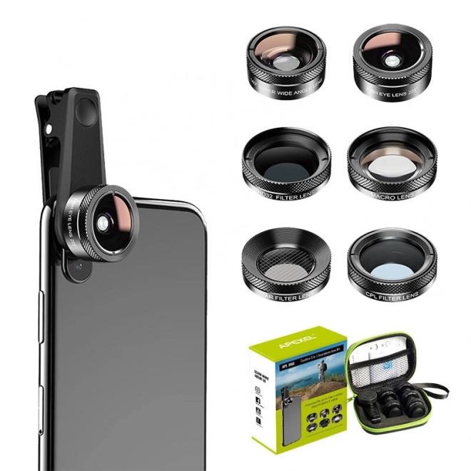 Univerzalni set mobilnih objektiva 6 u 1 Apexel