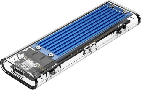 Orico kućište za SSD M.2 NVMe s USB‑C 3.1 Gen 2, 10 Gb/s (plavo)