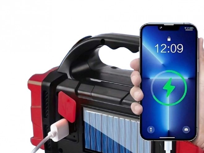 Solarna prijenosna LED svjetiljka s powerbankom