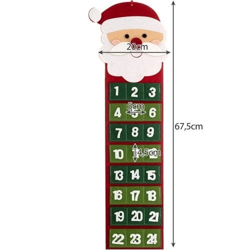 Viseći adventski kalendar Ruhhy 22252