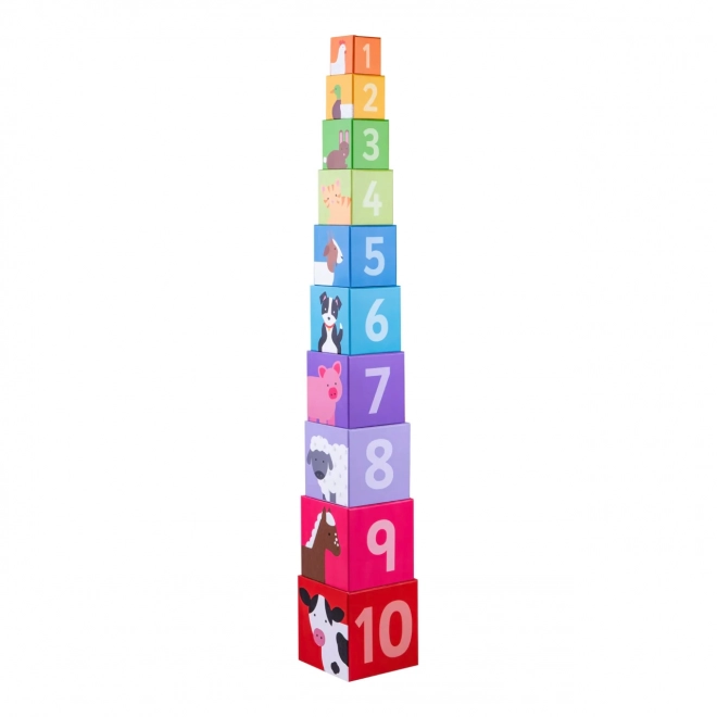 Didaktičke kocke Farma od Bigjigs Toys