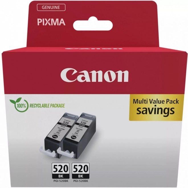 crni pigmentni tintni PGI-520 dvostruki paket