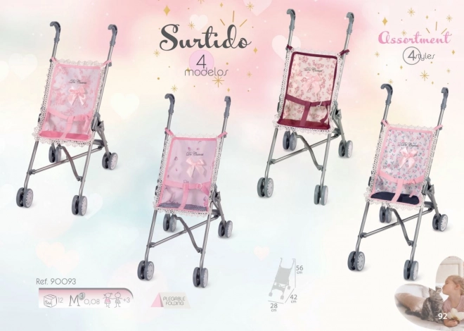 DeCuevas 90093 Sklopiva kolica za lutke golf štapovi 56 cm – Daniela