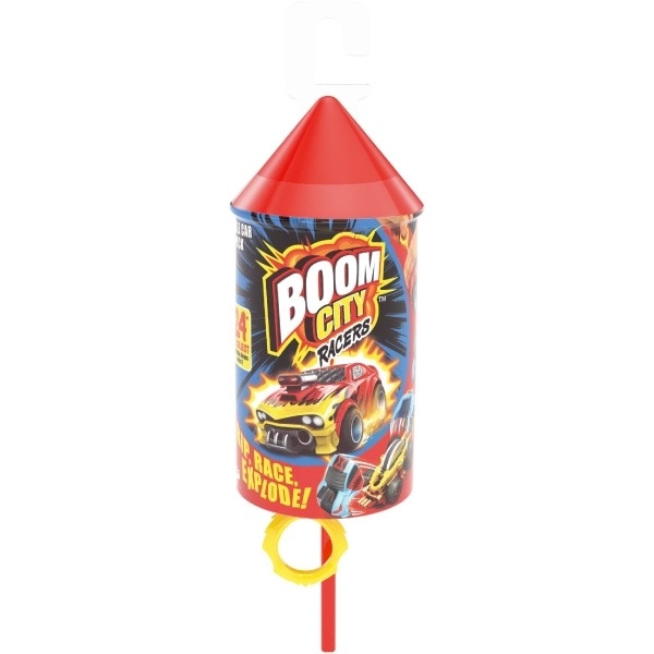 Auto Boom City Racers plastični mix vrsta u plastičnoj cijevi 21x6,5x6cm