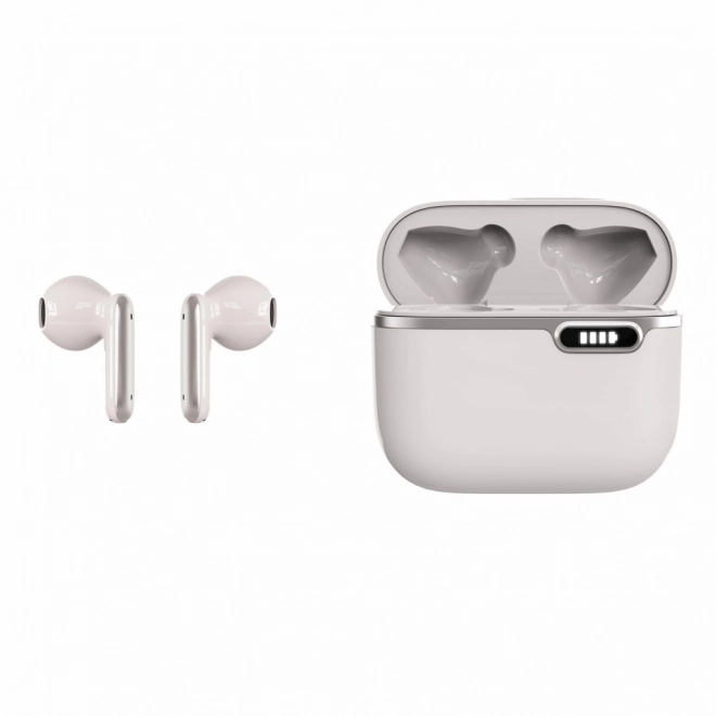 Bluetooth slušalice s HQ mikrofonom TWS bijele