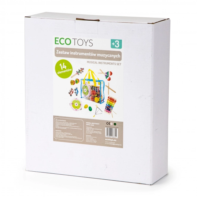Glazbeni set od 14 instrumenata + torba Ecotoys