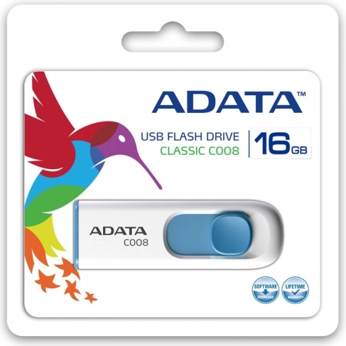 USB flash disk ADATA 16 GB USB 2.0 bijelo-plavi