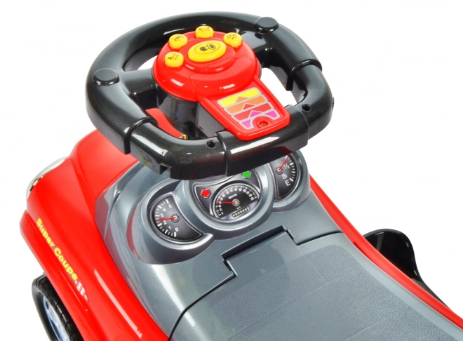 ECOTOYS Odralica sa zvukovima i vodilicom Auto crvena