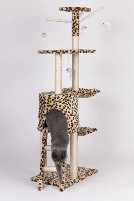 Grebalica za mačke, kućica, stablo, krevet, 138cm XL, Panther