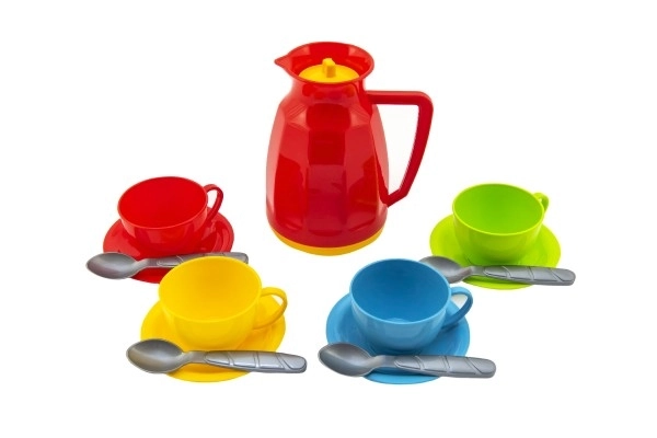 Set posuđa za čaj plast 13 kom u mreži 11x20x11cm 12 mjeseci+