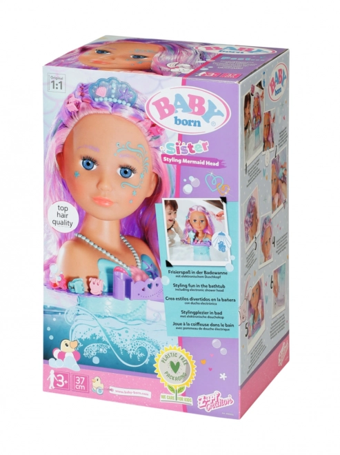 Starija sestrica BABY born glava za češljanje - Sirena
