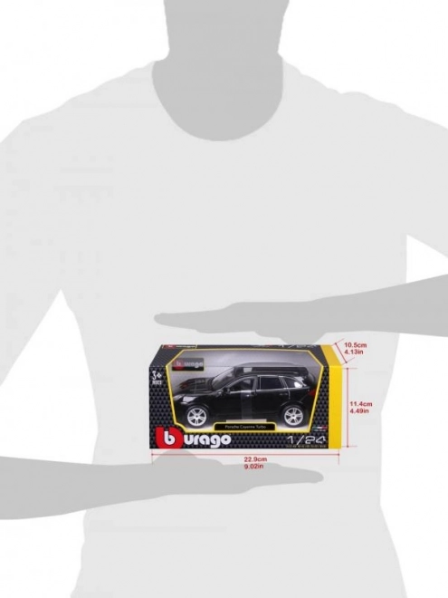 Metalni model Porsche Cayenne Turbo crni 1/24