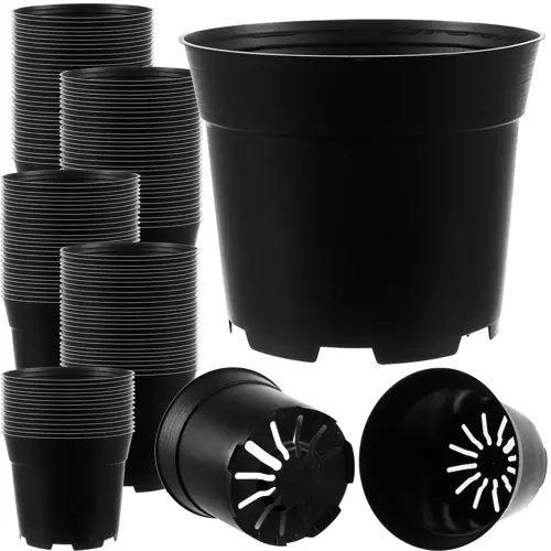 Set crnih plastičnih cvjetnih posuda - 500 kom