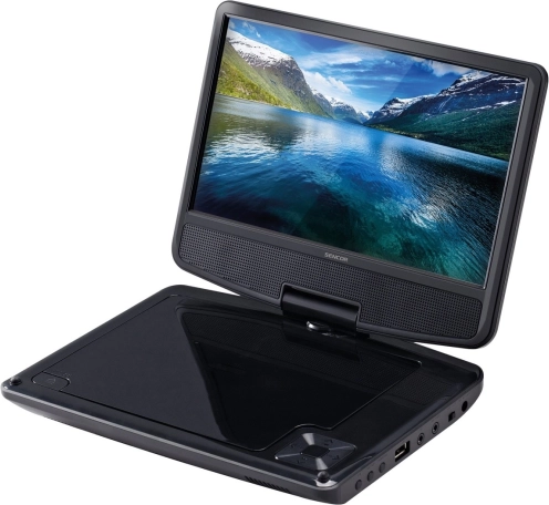Prijenosni DVD reproduktor 9" s rotirajućim TFT LCD-om, crni