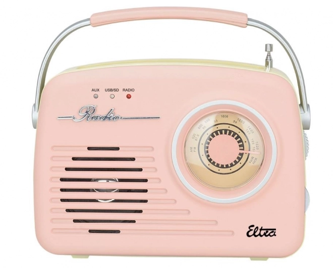Retro radio LUIZA SP-11 s MP3 USB SD ružičasto