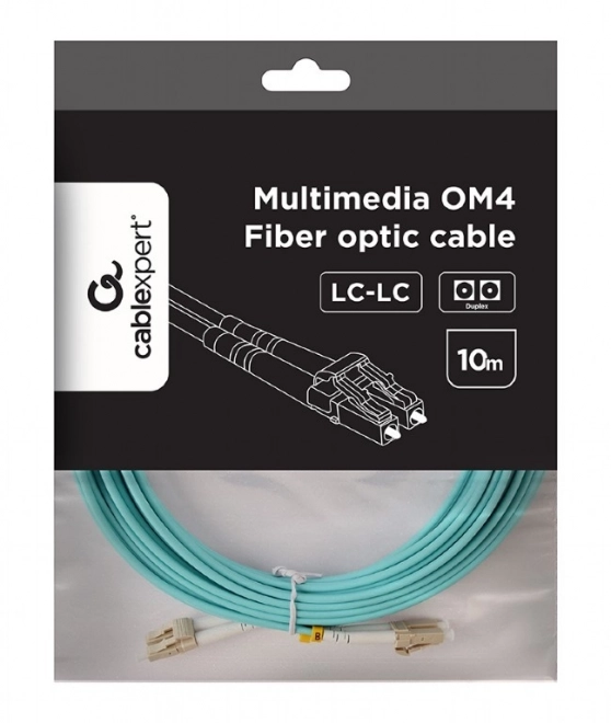 Duplex multimodovni optički kabel OM4 50/125, LC/LC, 10m