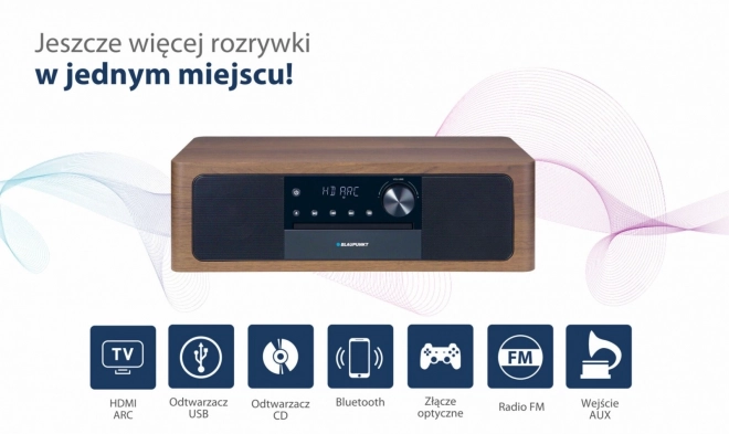 Mikrofon sve u jednom Bluetooth, HDMI ARC, optički ulaz CD/MP3/USB/AUX Sat/Budilica