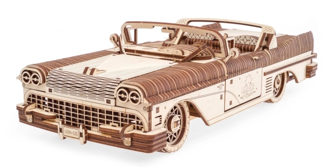 3D drveni mehanički auto model Kabriolet snova