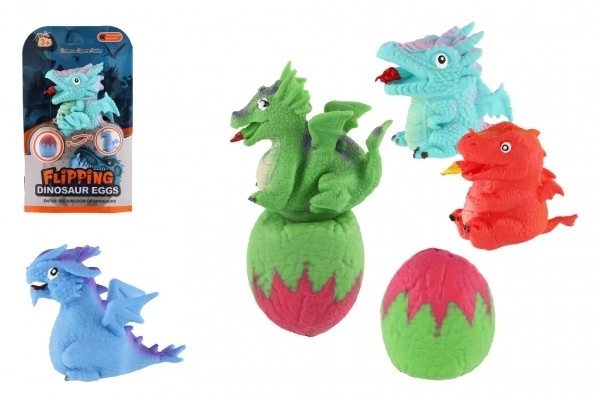 Preklopni dinosaur s jajetom 15 cm