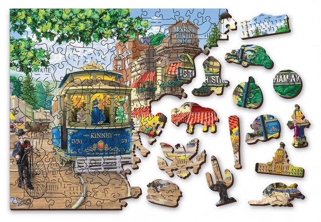 Drvene puzzle viktorijanska ulica 2u1
