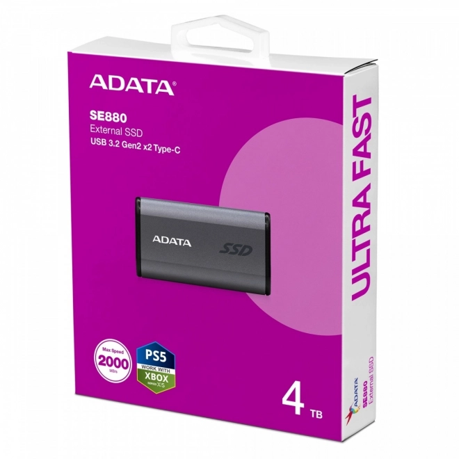 Vanjski SSD disk ADATA SE880 4TB USB 3.2 Gen2x2