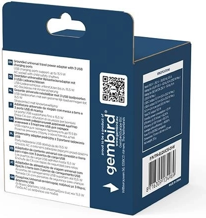 Brzo punjenje 3× USB do 15,5 W