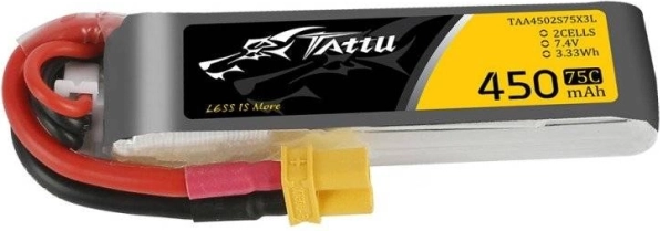 Tattu LiPo baterija 450mAh 7,4 V 75C