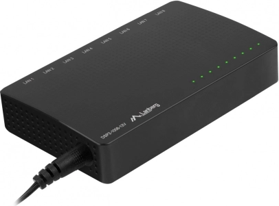 Lanberg gigabitni prekidač s 8 portova DSP2 s napajanjem 12 V